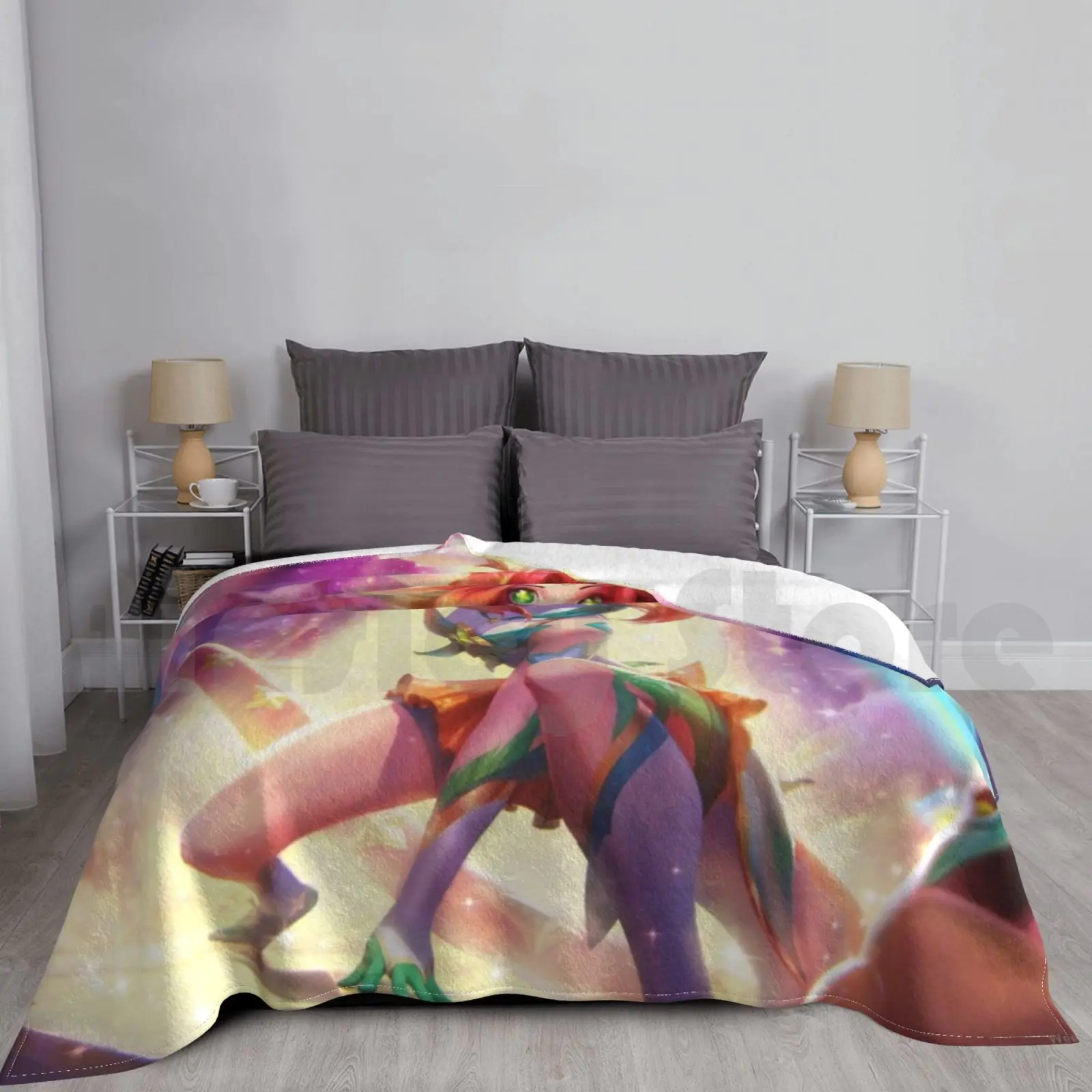 Neeko Star Guardian Blanket For Sofa Bed Travel Neeko Neeko Star Guardian Star Guardian League Legends Champ