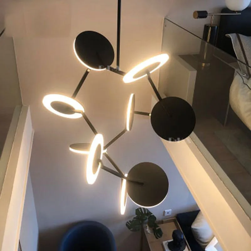 Loft Nordic disco LED pendant lamp light bedside modern Acylic dinning room restaurant bedroom hanglamp lighting fixtures