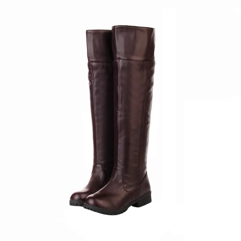 Bottes de Cosplay Shingeki no Kyojin Eren Levi, Chaussures Unisexe, Longueur Genou, Noir, Marron, Taille 35-48