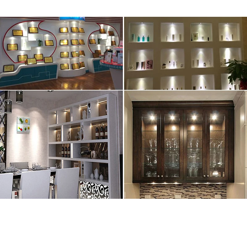 1/5pcs Aluminum Round LED Dimmable Ceiling Downlight 3W AC90-260V Recessed COB Spot Light Led Bulb With Driver