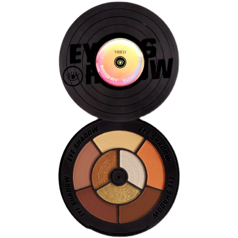 

TT Xiaoao Gramophone Record Eye Shadow Plate Earth Orange Super Popular Ins Small Aoting Paradise