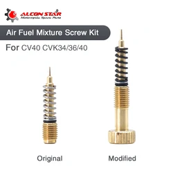 Alconstar-Carburetor Air Screws Idle Mixture Fuel Ratio Adjusting Screw For Harley CV40 Twin Cam Sportster Keihi CVK 34/36/40