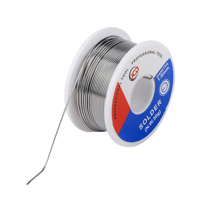 JCD 50g Lead-Free Welding Tin Wire Diameter 0.6/0.8/1.0/1.2/1.5MM Melt Rosin Drug Core Soldering Iron Welder Solder Wires Rework