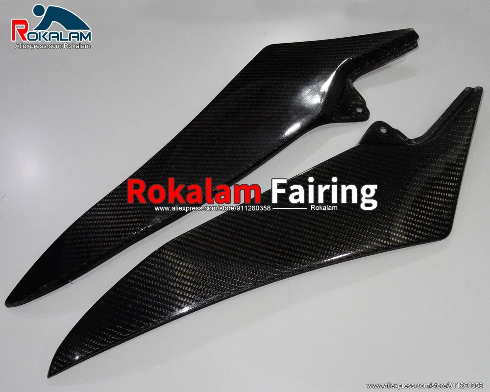 Carbon Fiber Tank Side Covers Panels For Yamaha YZF R1 2009 2010 2011 2012 2013 2014 YZF-R1 09-14 YZFR1 Motorcycle Parts