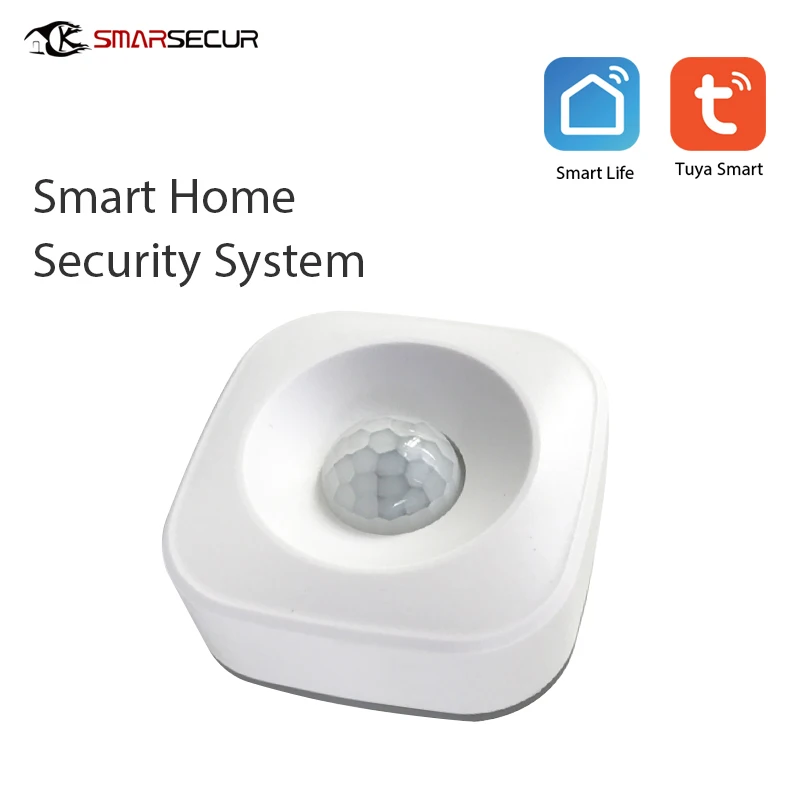 Motion PIR Sensor Detector 120° Angle WIFI Movement Sensor Tuya Smart Life APP Wireless Mobile Remote Alarm Push Security System