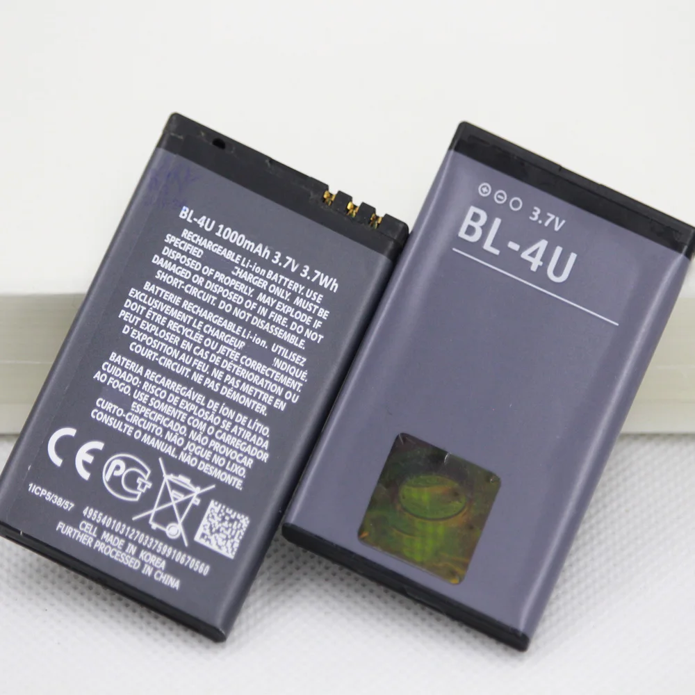 ISUNOO BL-4U BL 4U phone Battery For Nokia 206 515 5250 5330 XpressMusic 5730 C5-03 E66 Asha 300 500 8800 Arte E75