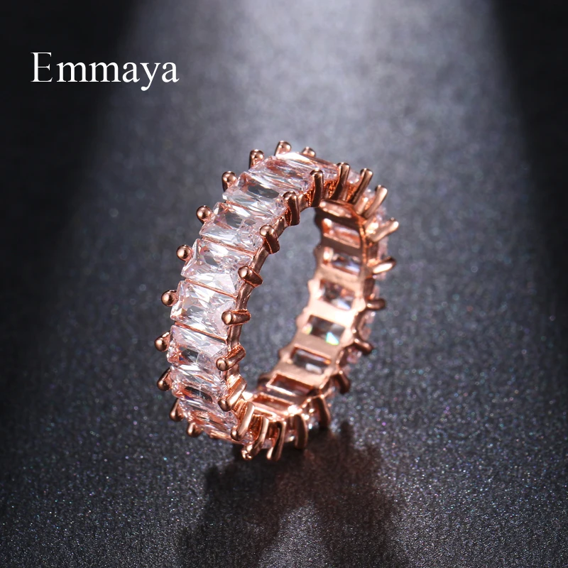 Emmaya New Design Classic Style Exquisite Cubic Stone Ring For Women Paety Decoration Luxury Jewelry Fashion Statement