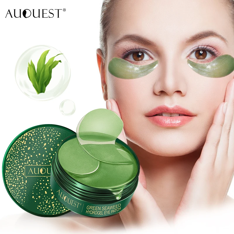 AUQUEST 60pcs Eye Patches Mask Collagen Eye Patch Natural Moisturizing Anti Wrinkle Aging Remove Dark Circles Eye Bag Skin Care