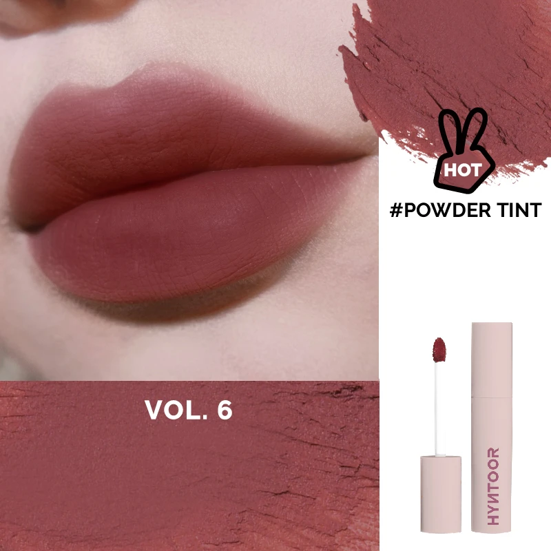 Novas cores! HYNTOOR Macaron Série Fosco Lip Glaze Longa duração e Impermeável Lip Gloss Nuvem Air Velvet Batom Líquido