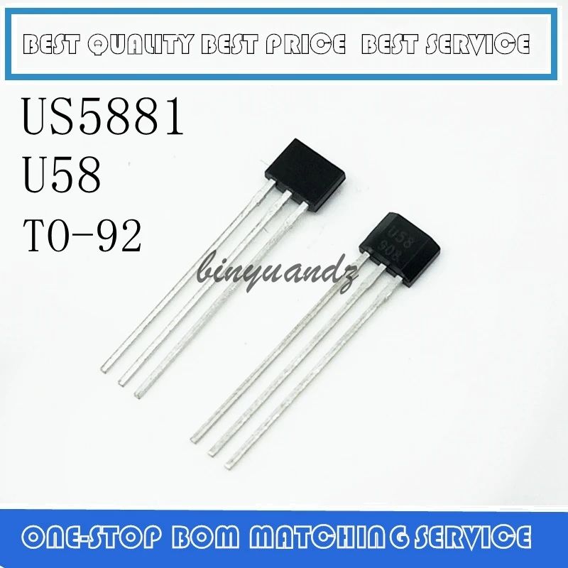 

5pcs/lot US5881 US5881LUA US5881KUA HAL5881 Unipolar Hall Switch 3.5V to 24V low sensitivity US5881 new original