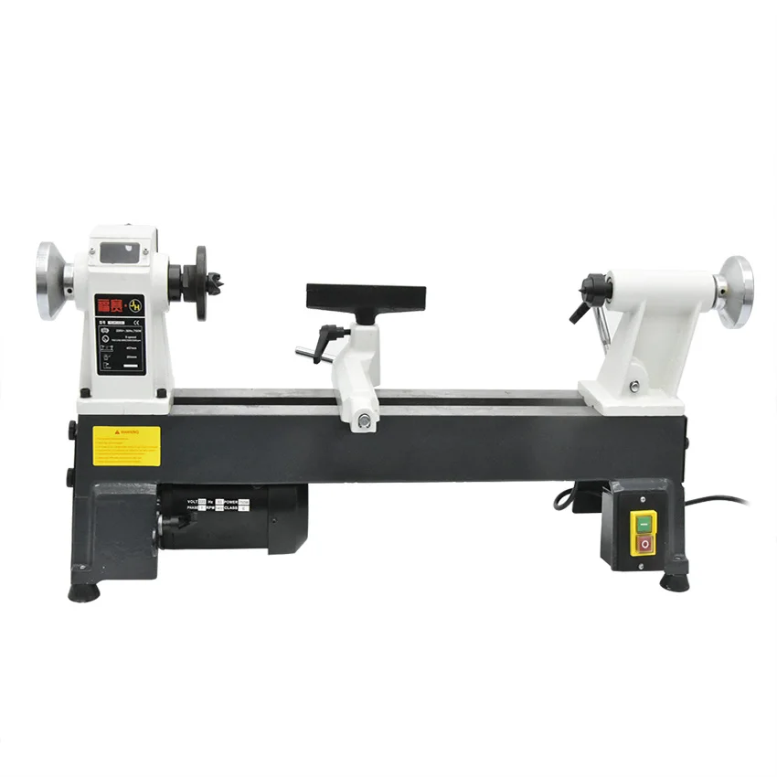 750W Variable Speed Wood Turning Lathe Machine Mini Woodworking Bench Lathe Small Metal Lathes Miniature Grinding Machine Tool