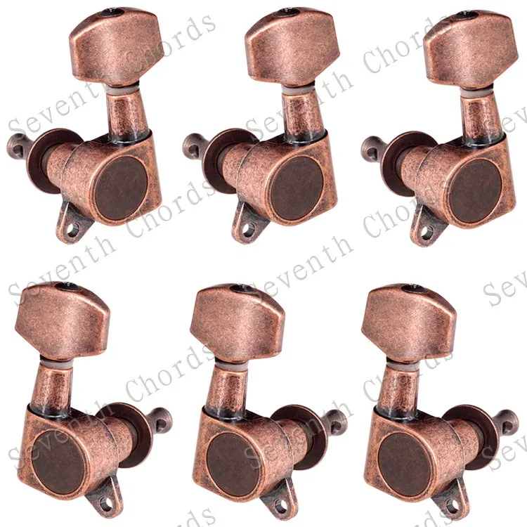 1 Set Bronze-Kupfer-Stimmwirbel für E-Gitarre und Akustikgitarre, Stimmmechaniken, Saiten, Knöpfe, Stimmapparate, Zubehörteile – Detail 8
