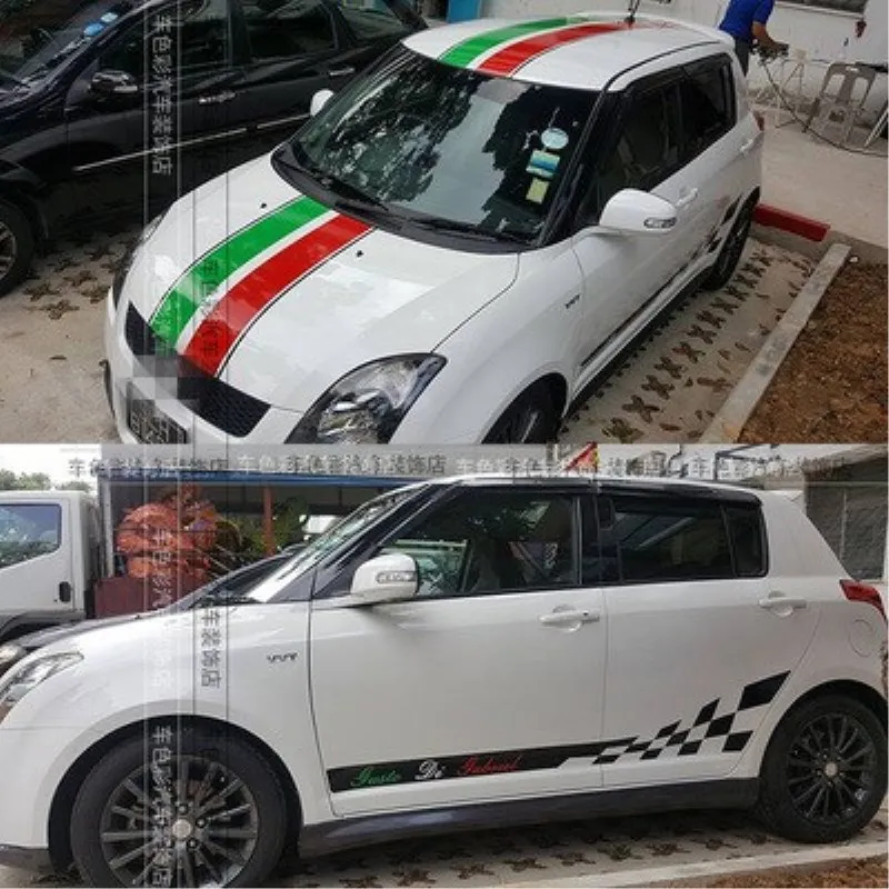 Car stickers FOR Suzuki Swift 2010-2021 body custom modified appearance racing decals