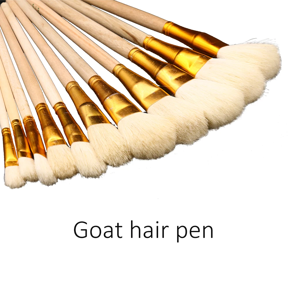 

10pcs Wool Pen Brush Smooth and Soft Gold Leafing Pen Good Tool for Gilding Leaves Brushes