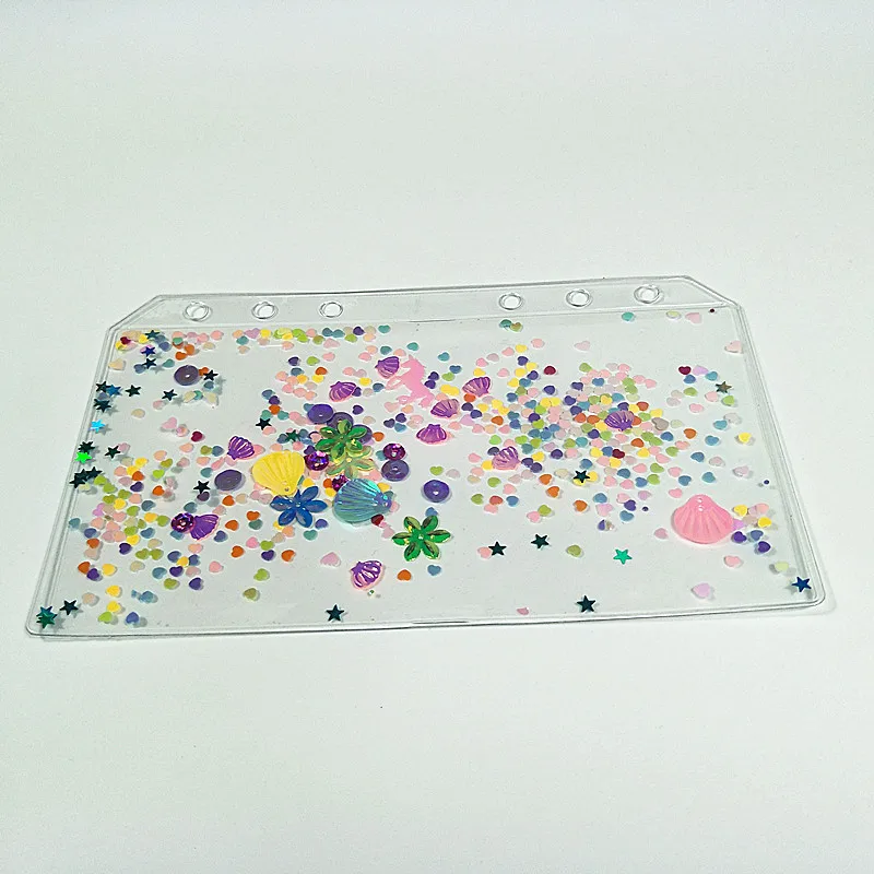Data Book Replacement Color Index Page Handbook Transparent A6 Six-hole PVC Spacer Colorful Shell Love Replacement