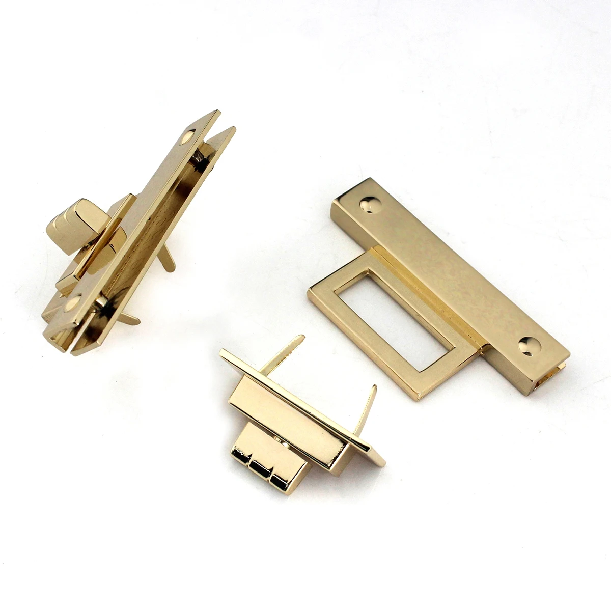 1pcs Metal Zinc Alloy Rectangle Turn Lock Durable Twist Lock Novel design For Bag Luggage Hardware DIY Leather Craft Accessorie