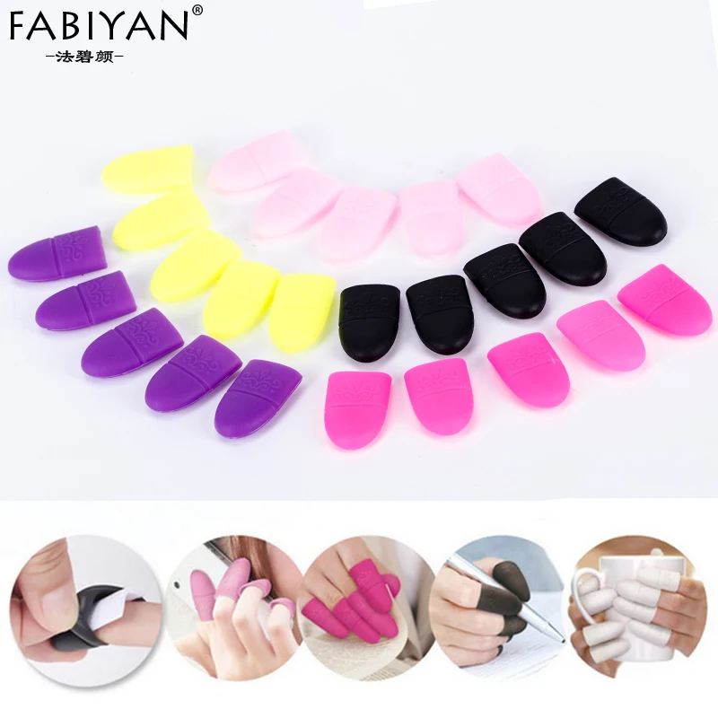 5pcs Nail Art UV Gel Polish Remover Wrap Silicone Elastic Soak Off Caps Manicure Rubber Cleaning Degreaser Reusable Varnish Tool