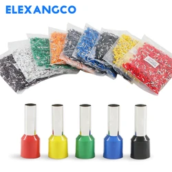 500Pcs Insulated Wire Ferrule Copper Crimp Connector Cord Pin End Terminal AWG 23-7 EV 0508 7508 1008 1508 2508 4009 6012 10-12