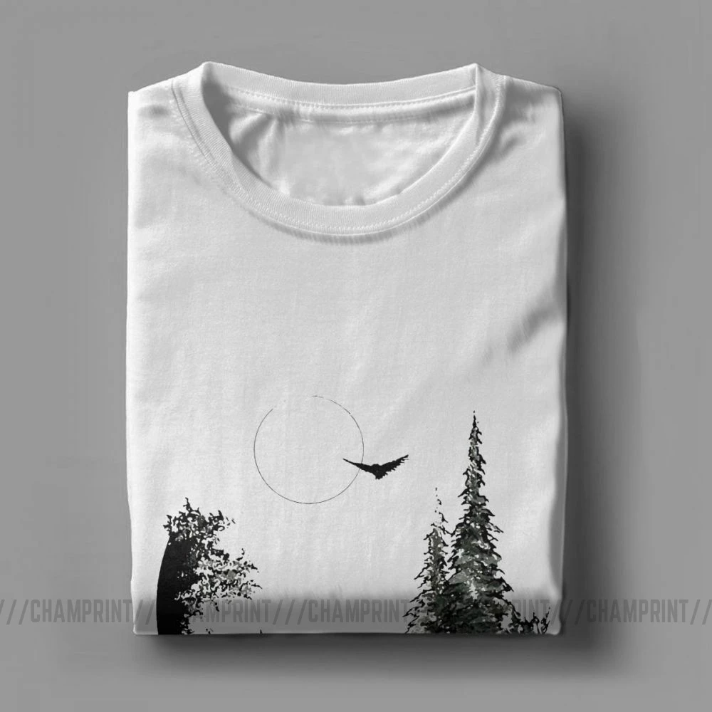 Men T Shirts I Hate People Camping Hiking Lover Vintage Tops Hiking Trekking Camper Tees Crew Neck Tops Cotton Summer T-Shirt