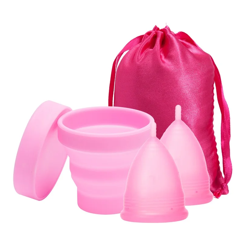 Excellent Medical Silicone Menstrual Cup Sterilizer Feminine Hygiene Copa Menstrual Sterilizing Lady Women Period Menstrual Cup