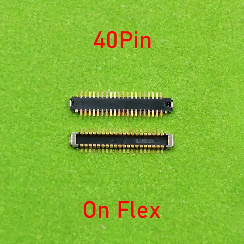 2pcs 40Pin LCD Display FPC Connector On MotherBoard For Xiaomi 10T/10T Pro/Redmi 9/Note 9 Pro 5G /Pocophone POCO X3 X3 NFC/X3Pro