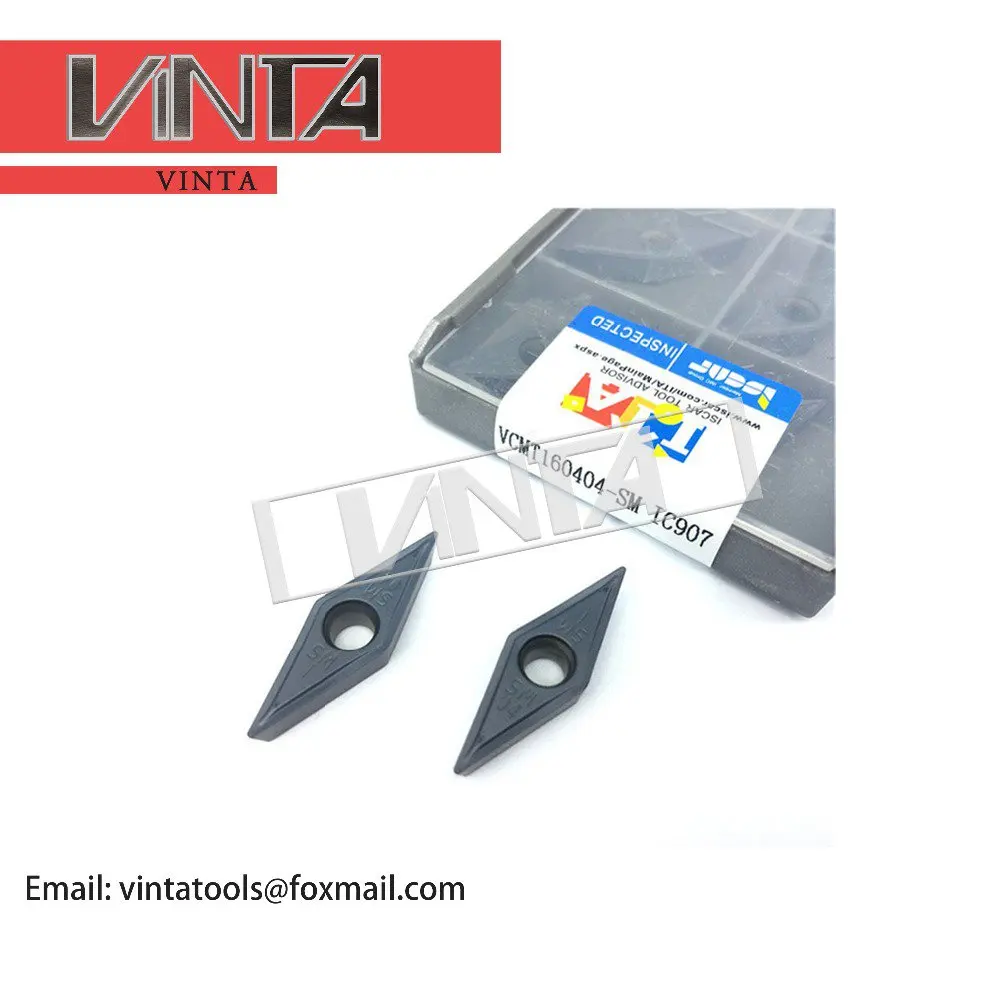 

high quality VCMT160404-SM IC907 / VCMT160408-SM IC907 cnc carbide turning inserts