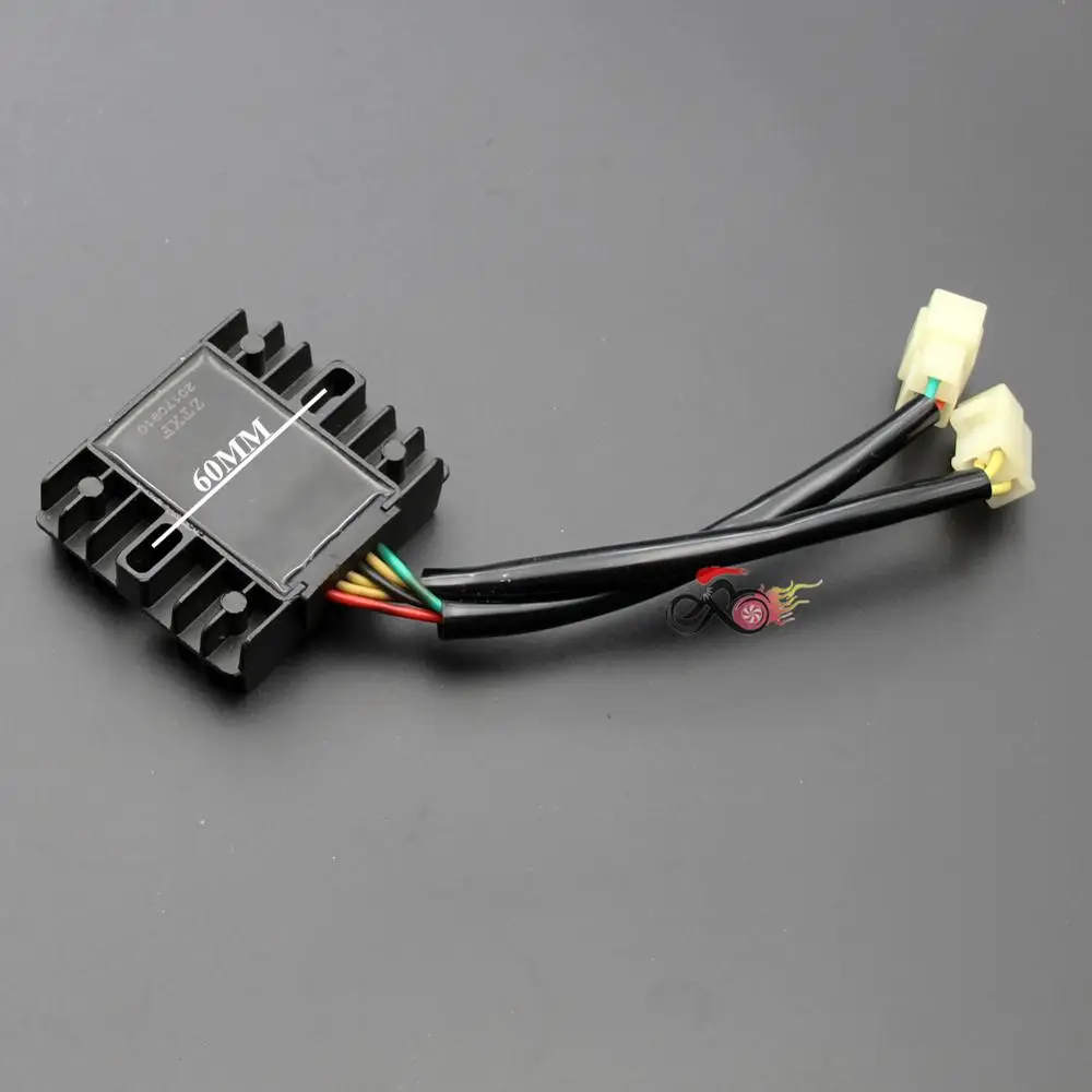 12V 6 Wire Voltage Regulator Rectifier For GY6 125cc 150cc 200cc 250cc Scooter Moped ATV Quad BUGGY Bike Max E-Moto New