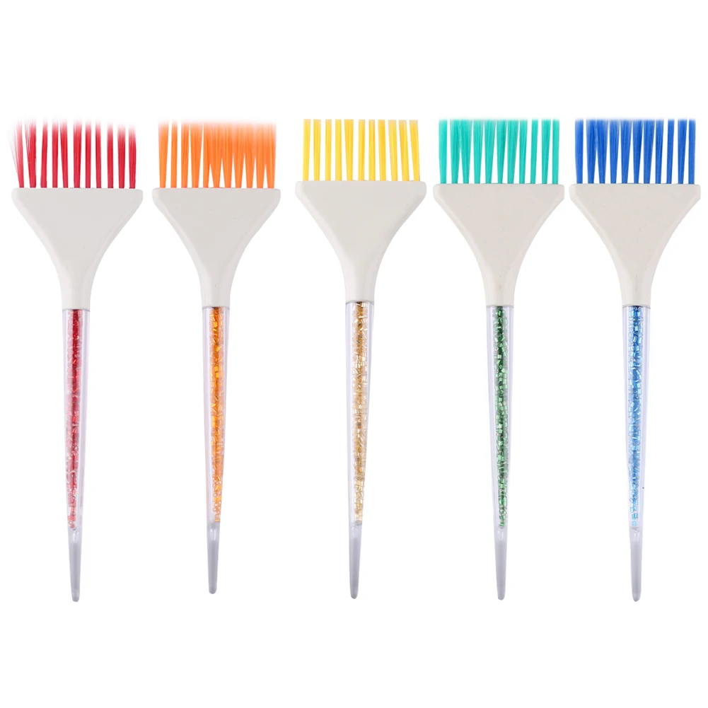 Coloring Hair Dye Brushes Plastic Easy Clean Mixing Bowl Home Salon Barber Tinting Brush Hairdressing DIY Haircut Accessories