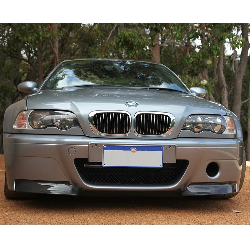 A Pair Carbon Fiber Car Front Bumper Splitters Diffuser Spoiler Splitter Lip Guard Lip For BMW 3-Series E46 M3 1999-2006