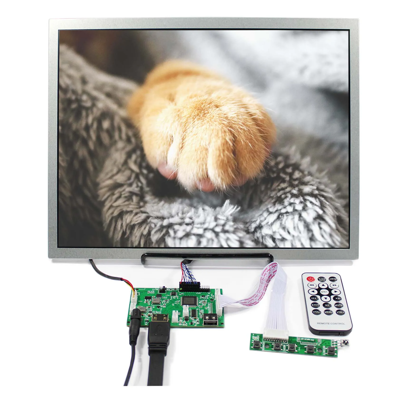 15 "DV150X0M-N10 1024X768 15นิ้วแบบเต็มหน้าจอ LCD HD-MI.USB อัตโนมัติปรับความสว่าง Driver บอร์ด