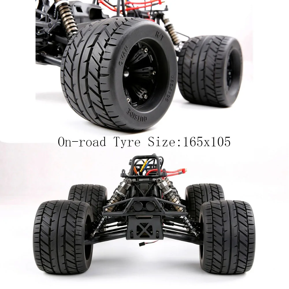 Set di pneumatici per ruote su strada per il 1/8 HPI Racing Savage XL FLUX Rofun Rovan Torland TruckTorland Truck Rc Car Toys Parts