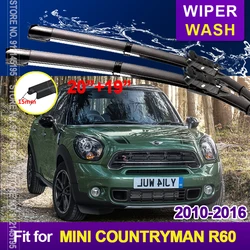 Escobillas de limpiaparabrisas delanteras para Mini Countryman R60, accesorios de limpiaparabrisas de coche, 2010, 2011, 2012, 2013, 2014, 2015, 2016, nuevo