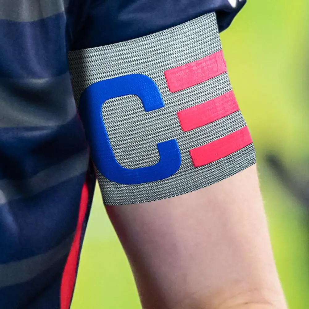 Captain Armbands Captains Bands Elastic Paste Winding Bracelet Elastic Captain Armband For Senior Junior Football Leader