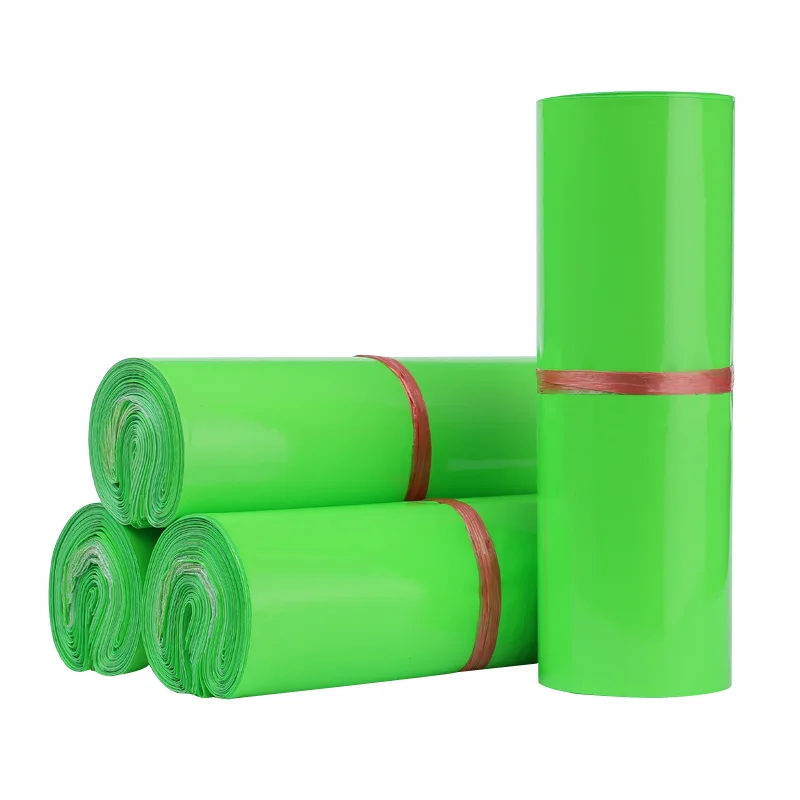 

50Pcs/Lot Green Courier Bags New PE Storage Bag Waterproof Thick Envelope Mailer Postal Mailing Bags Frosted Self-Seal Adhesive