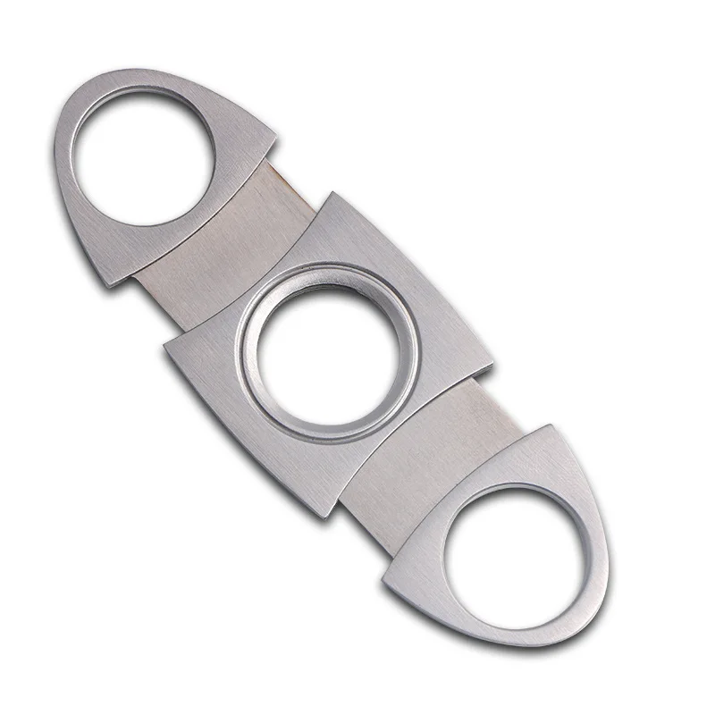 Portable Stainless Steel Mini Cigar Cutter Classic Cigarette Guillotine Scissors Office Business Gift Portable Small Shears