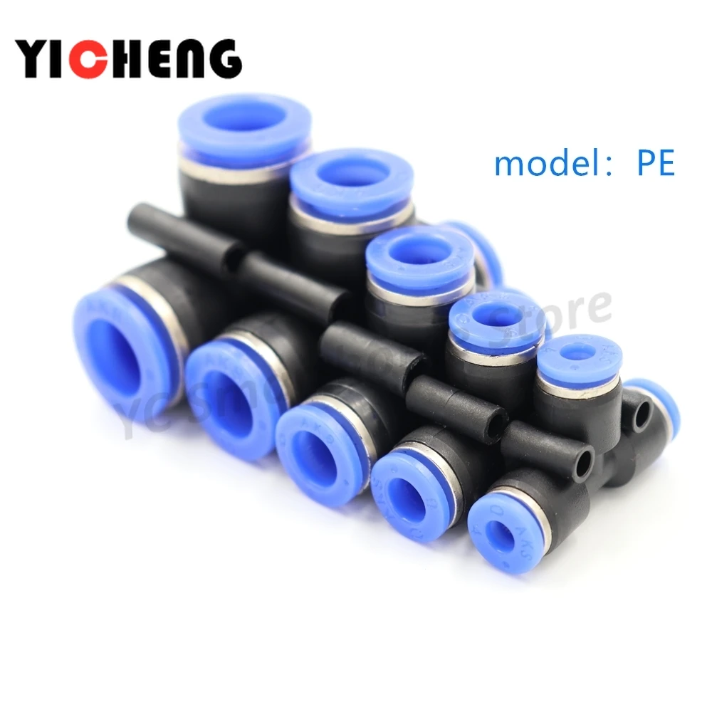 1Pcs Quick pneumatic plastic joint PU pipe butt joint, hose trachea joint, pneumatic components.Quick plug pneumatic valve - Image 3