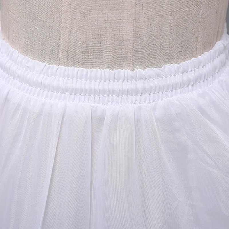 Brand New Petticoats White 3 Hoops 2 Layers Ball Gown Bride Underskirt Formal Dress Crinoline Stock Wedding Accessories