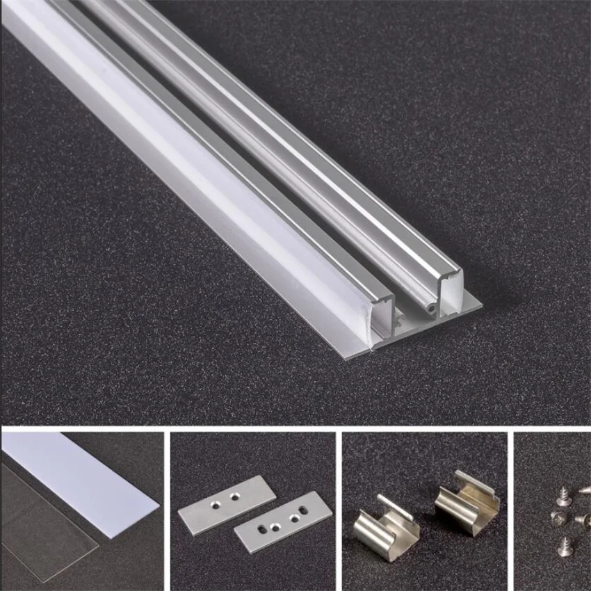 

2.5m/pcs Aluminum LED Profile for Wall Mounted, Light from Up and Down Direction with Diffuser and end caps