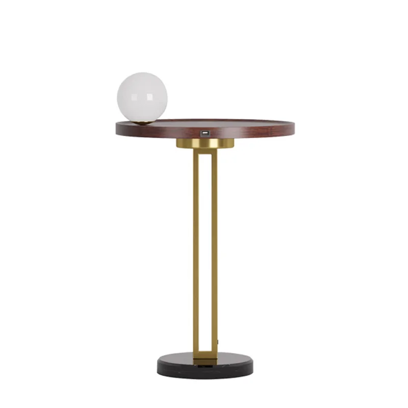 

Modern Design LED Floor Lamps Fashion Foyer Bedroom Sofa Glass Lamp Creative Wireless Charging Standing Floor Light With Table