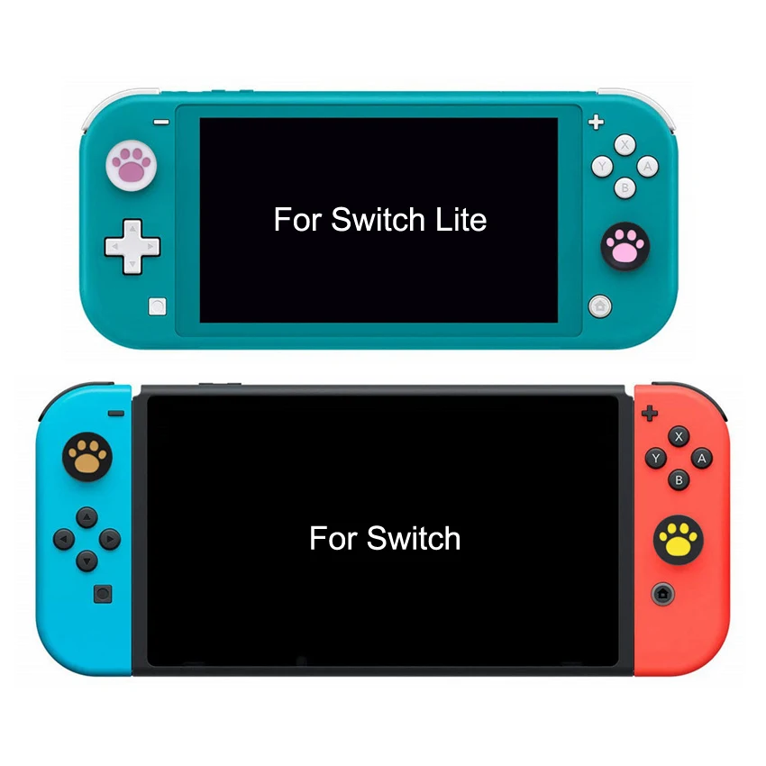 YuXi 2pcs Silicone Thumb Grip Cap Cover Replacement For Nintend Switch Lite NS Joy-Con Controller Joycon Thumbstick Case