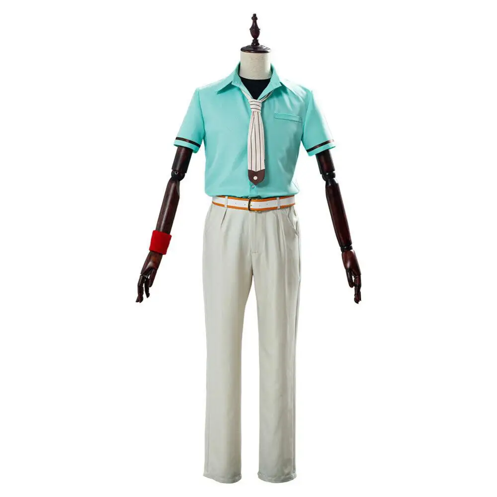 Hanako-kun Minamoto Kou Teru Cosplay Suit Blue Suit Men JK Kimono Shirt+Pants Toilet-bound  Minamoto Teru Anime Clothes Harajuku