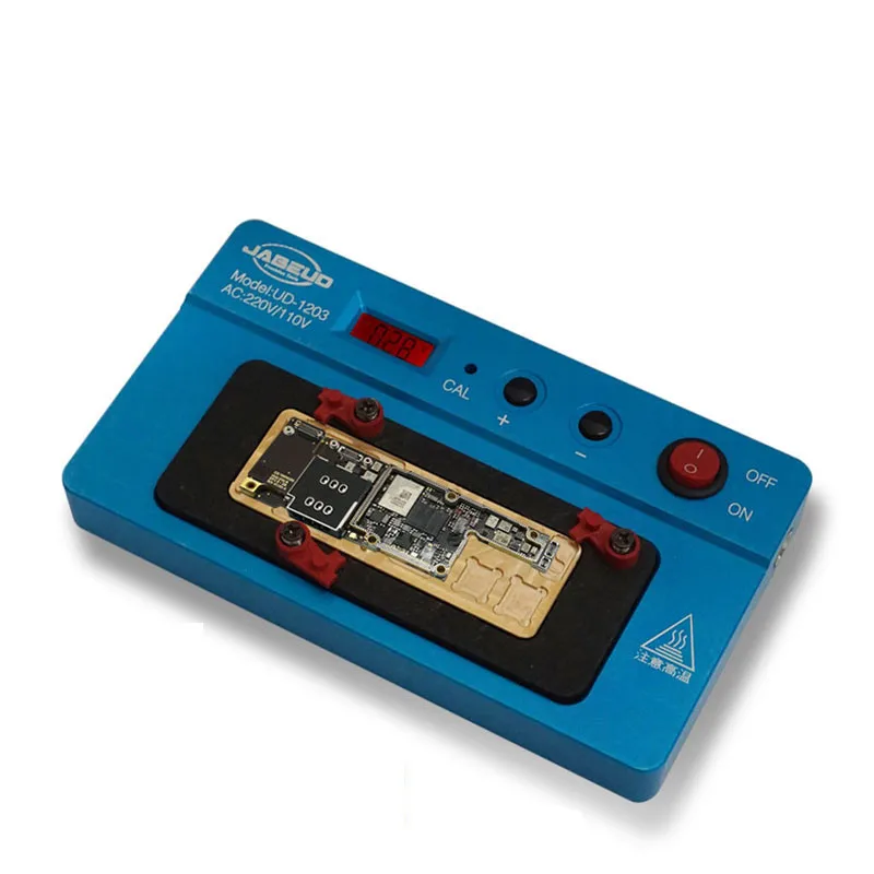 3 IN 1 Jabe UD-1203 Mainboard Heating Platform For IPhone X/XS/XSMAX Logic Board Desoldering Demolition Rework Station Tool