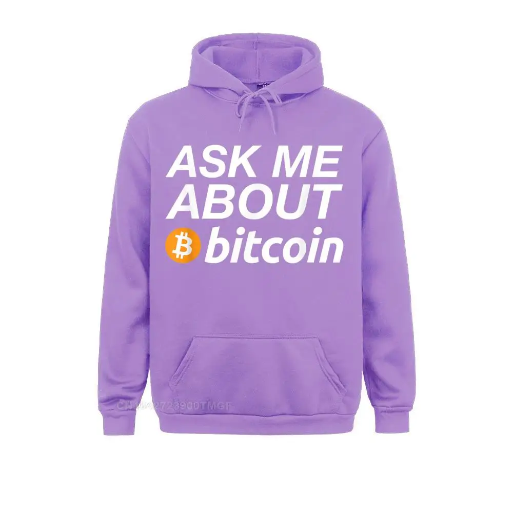 Ask Me About Bitcoin Funny Digital Currency Humor Hoodie Family Long Sleeve Family Male Hoodies Sportswears Mother Day