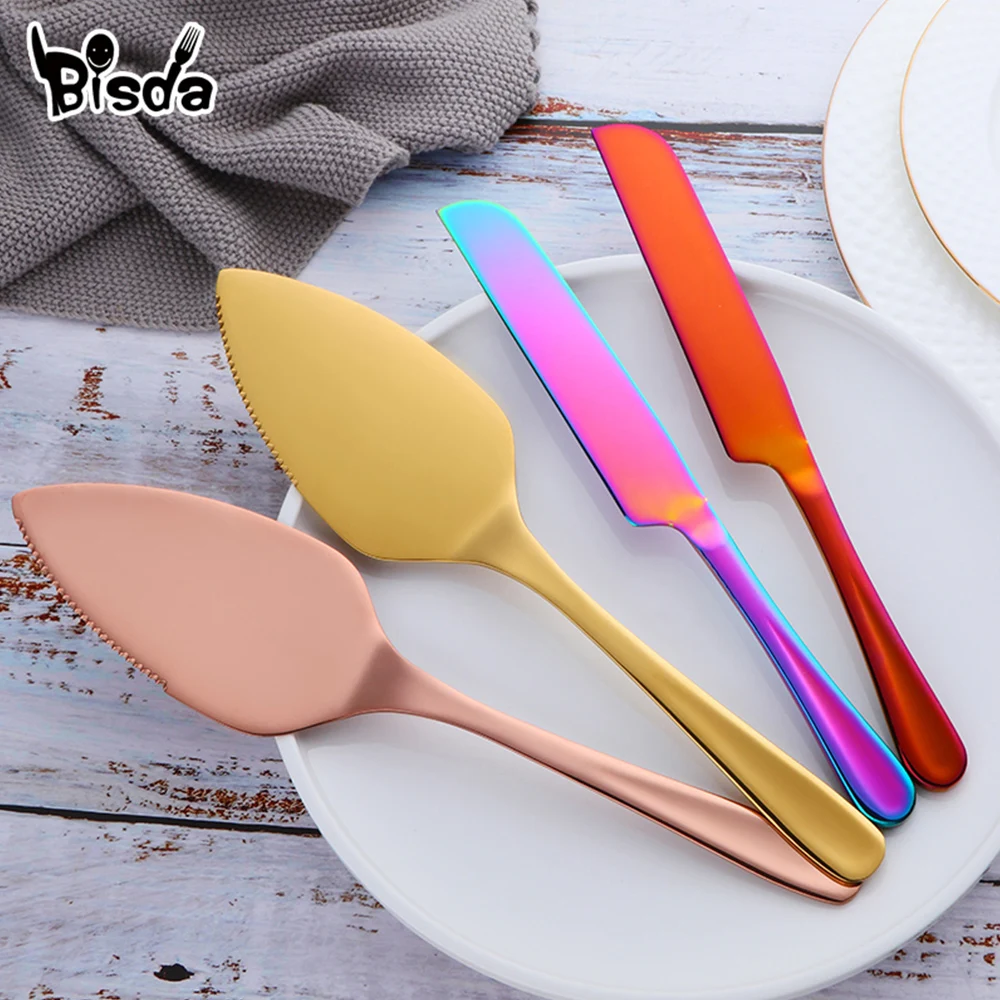 

Cake Shovel Knife Set Stainless Steel Pizza Server Spatula Bread Serving Knife Dessert Transfer Cutlery Pastry Tools Birthday