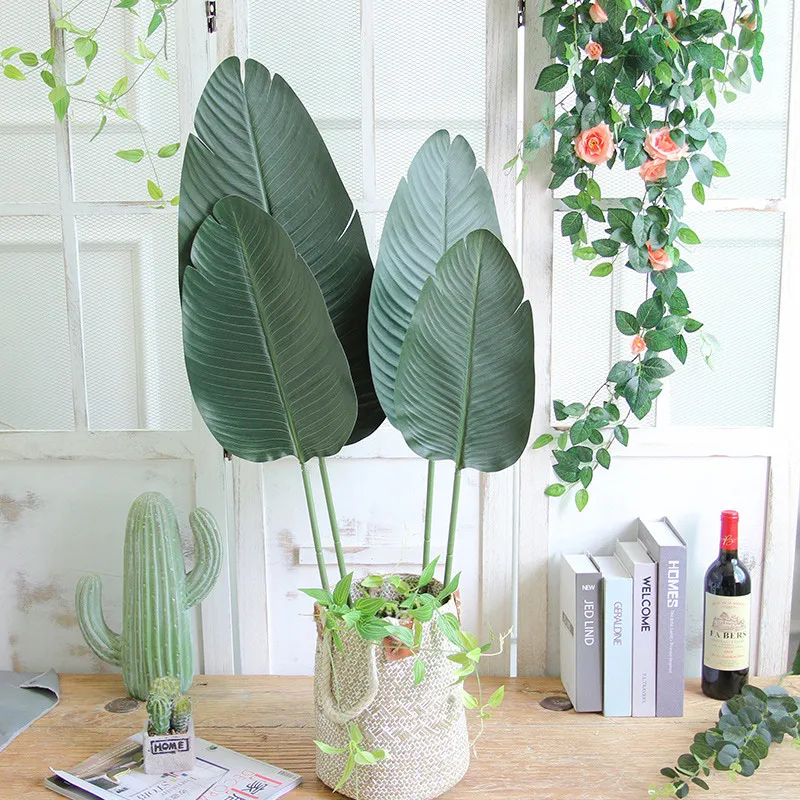 

Листья банана искусственные, искусственный банан, 98 см, 3 шт., пластиковая пальма