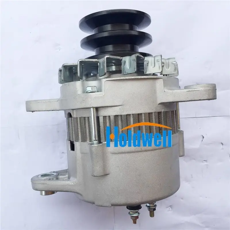 Holdwell Alternator 600-821-6130 for Komatsu PC200-1 PC200-2 Excavator S6D105 Engine 24V 30A