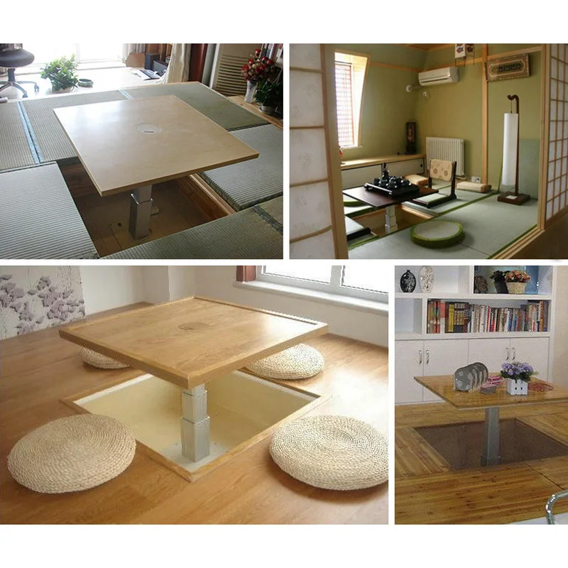 Imagem -06 - Coluna de Elevação Elétrica com Altura Ajustável Tatami Underfloor rv pé de Mesa do Carro Atuador Linear Desk 2500n Motor dc 24v