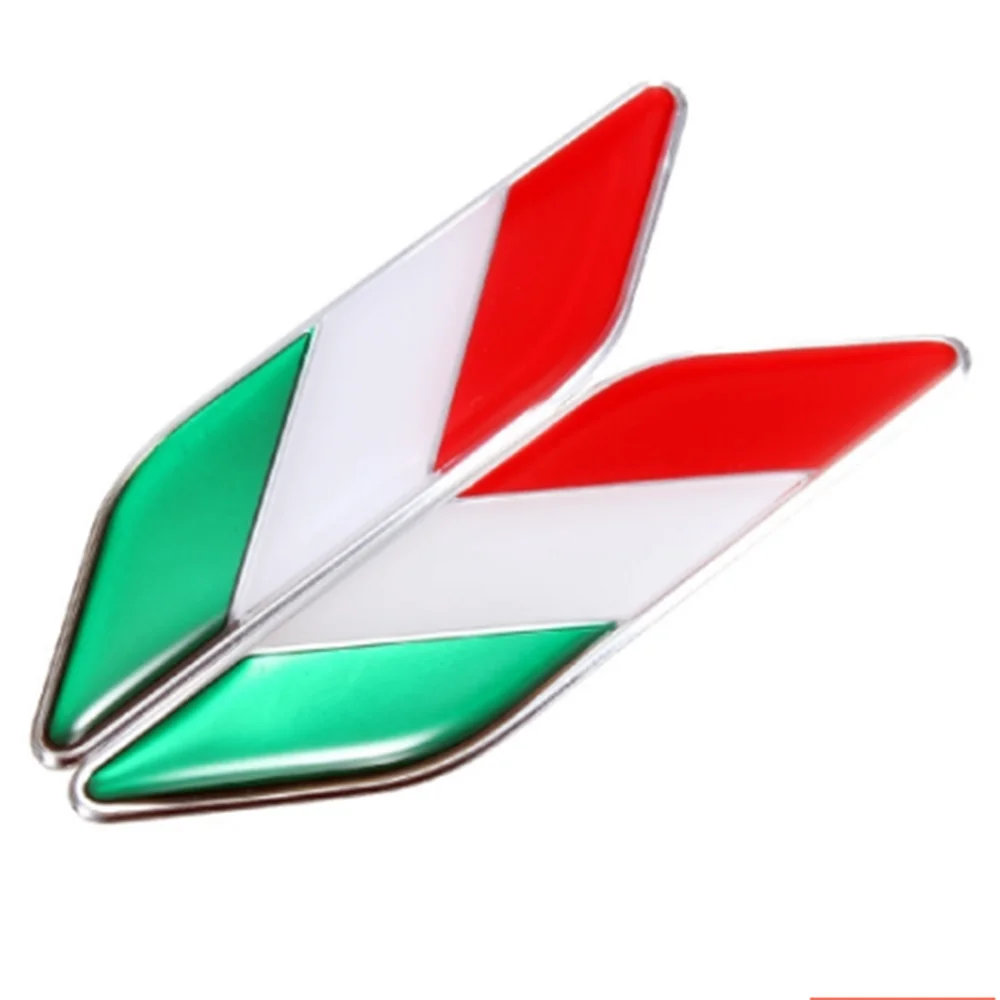 Car Italy Flag Italian Emblem Stickers Fender Car Decal For Fia