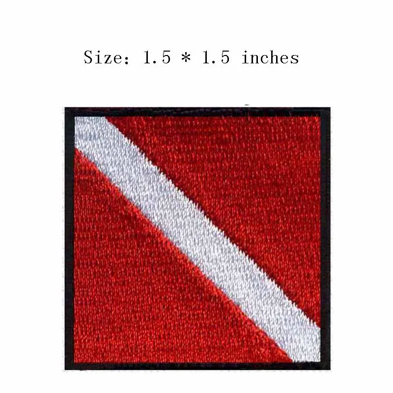 ICS Diver Flag embroidery patch 1.5