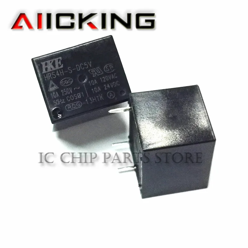 

5pcs/lot HKE Auto relay HRS4H-S-DC5V-A 4PIN 5V T73/10A 100% new original relay in stock